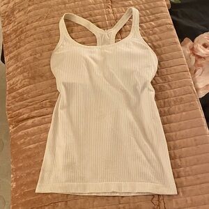 Lululemon white ebb to street tank